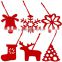 One Hundred 80 Degrees Red & White Reusable Felt Christmas Advent 24 Days Calendar Garland Decoration