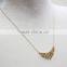 Gold Simple Metal Pendant Necklace Goldtone Bar Necklace 2016 Fashion Style Wholesale