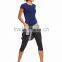 Fitness black yoga capris running pants leggings women sportswear