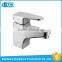 China UPC approve S/S 304 deck mounted single handle square wash basin faucets