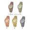 geneva crystal rhinestone quartz all stainless steel female electronic watch