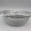 Factory price Four sizes wave edge apple pattern clear glass bowl