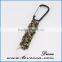 Black keychain Army tactical paracord wholesale high quality key chain with round ring