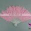 Performance accessory dance party fan foldable plastic feather fans
