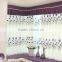embroidered tulip cafe living room curtain natural material grommet curtain