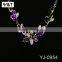 Multi Pendant Jewelry Trendy Long Leather Tassel Bib Crystal Rosary Necklace