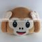 2015 wholesale monkey creative plush emoji pillows