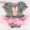 Kids Baby Girls Beautiful Flower Dress Princess Summer Short Sleeve Mini Tutu Dress Baby Girls Dress