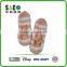 pink white stripe button strap with anti knitted floor socks