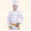 China supplier resturant cotton polyester twill premium quality white chief uniform