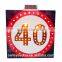 spuare solar traffic signs/illuminated traffic signs/solar powered portable variable me