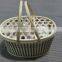 natural bamboo flower or storage basket