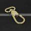 Gold zinc alloy swivel eye snap hook for handbag and backpack