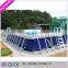 Hot Above ground frame pool/new design inflatable amusement park/steel pools