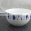 wholesale porcelain plate, bowl ,mug and spoon for hotel ,blue and white porcelain plates for restaurant