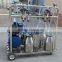 Four Buckets Motor Electric Gasoline Engine Mobile Milking Machine for Cow Buffalo