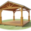 modern design garden wood pavilion cheap wooden gazebo for sale
