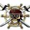Pirate sailing captain at the helm figurine statue sculpture