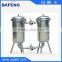 Industrial stainless steel side entry standard bag water filter system