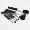 Synthetic Hair Brush Material Black Plastic Handle Material cosmetic makeup