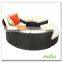 Audu Garden Furniture Sets Wicker Round Sun Bed,Round Daybed