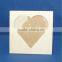 unfinished cheap love wooden gitl photo frame