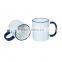 11oz handle and rim color sublimation mug wholesale