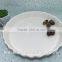 Stocked high quality round beautiful porcelain plate ceramic soup dish