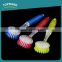 Toprank New Design Household Colorful Round Head Plastic Dish Pot Scrub Brush With Handle For Kitchen Cleaning