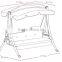Outdoor Patio Swing Canopy Replacement Top Cover Waterproof for Porch Furniture Seat Cushions