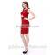 New design sleeveless sexy red color rayon fabric type tempting night party dresses for women