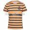 mens cotton design plain slim striped t shirt