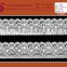 Graceful tricot embroidered africa lace trim fabric for lady's garments