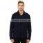 custom oversized dark bule buttons windbreaker jacket for men