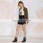 MGOO Top Sale Fashion Women Faux Leather Skirt Black Plain Mini Skirts With Buttons A Line 15144A380
