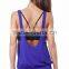 Fashionable fit and cut women gym singlet/low cut singlet tops
