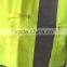 ANSI Safety Tricot Vest With Hook And Loop Fastener for Usa Market
