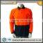 Mens protective two-tone long sleeve T/C safety mesh vents high visibility polo shirt