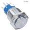 2016 hot sale 19mm Waterproof Metal Push Button Switch with Momentary/Locked 1NO1NC,2NO2NC with/without LED