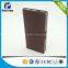 New design hot sales leather case dual output power bank 10000 mah