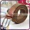 Braided Belt Buckle Faux Leather Elastic Woven Stretch Mens Womens Dress