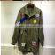 Khkai Short Style With Smile Pattern Women Fashion Street Wear Outwear Spring Coat