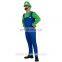 2017 hot wholesale funny halloween costumes cosplay super mario brother costumes for adult MFJ-0076