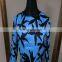 Powersweet 2014 Elegant Long Sleeve Leaf Printed Two Pieces Blouse And Skirt