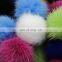 Colorful Custom Mink Fur Pom Pom Various Dyed Colors Natural White For Keychains RIngs Bracelet