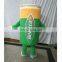 Green inflatable advertising mascot costume custom can costume plush mascot costume