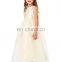 Grace Karin Full-Length Sleeveless Ivory Voile Satin Long Flower Girl Dress Baby Girl Summer Dress CL4491-2