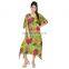 Women's Wear 100%Cotton Handmade Stylish Maxi Dress Full Length Kaftan Beach Wear Bikini Sexy Stylish Dress Kaftan