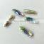 long oval crystal AB stone colorful and shining for jewelry making