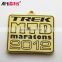 Wholesale custom odm military running sports metal square gold medal hanger